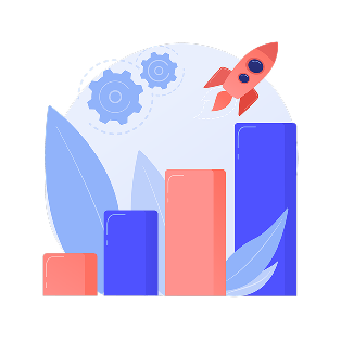 Visualization of ROI growth from performance marketing image